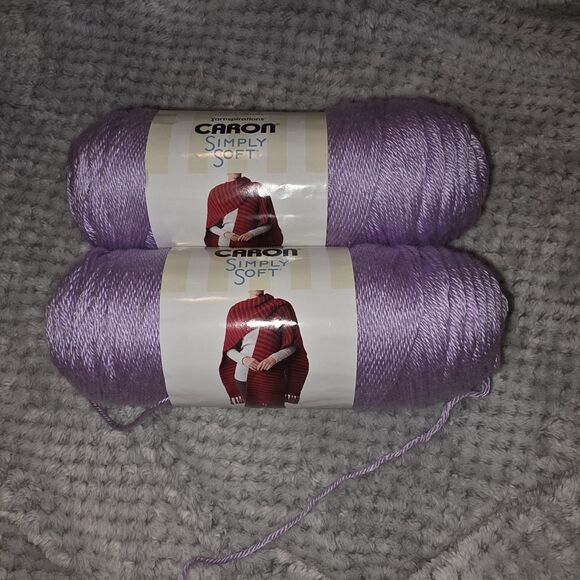 Caron Other - 2 PACK! Caron Simply Soft Yarn, ORCHID (#9803) 6oz, 315yds, 100% Acrylic